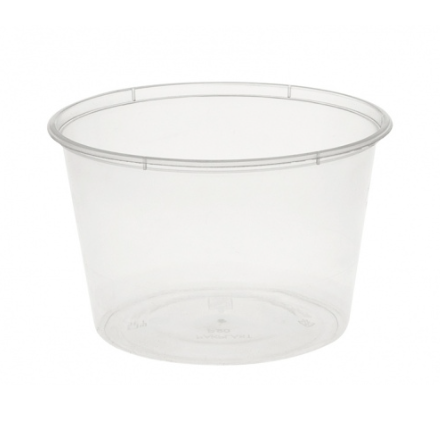 Round Container with Lid 500ml 10pk