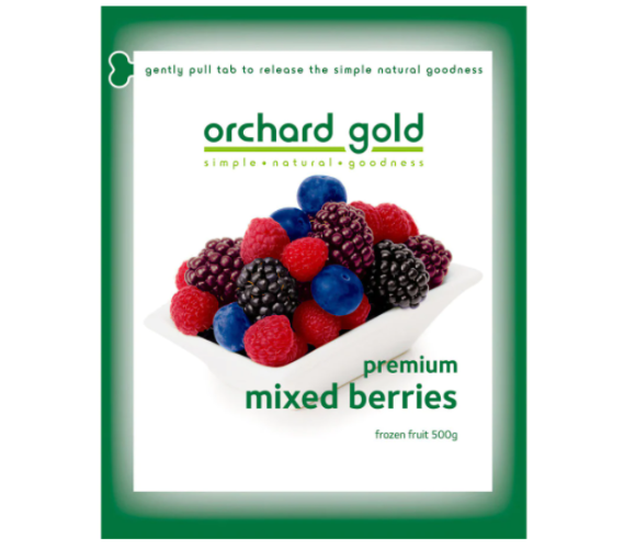 Orchard Gold Frozen Premium Mixed Berries 500g