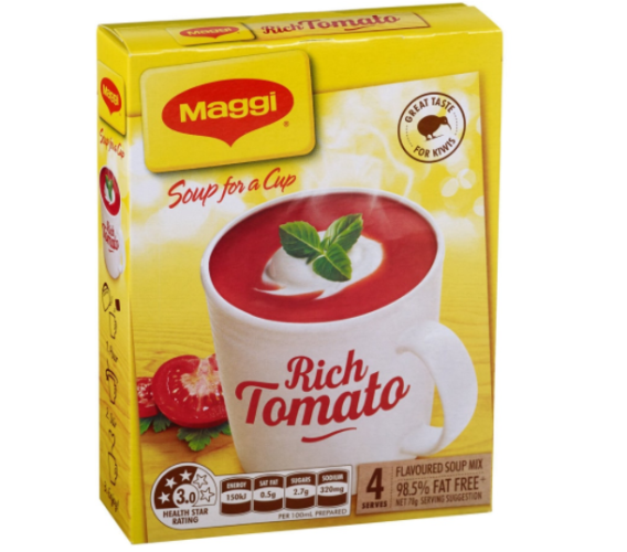 Maggi Soup For A Cup Rich Tomato Instant Soup 4pk 78g