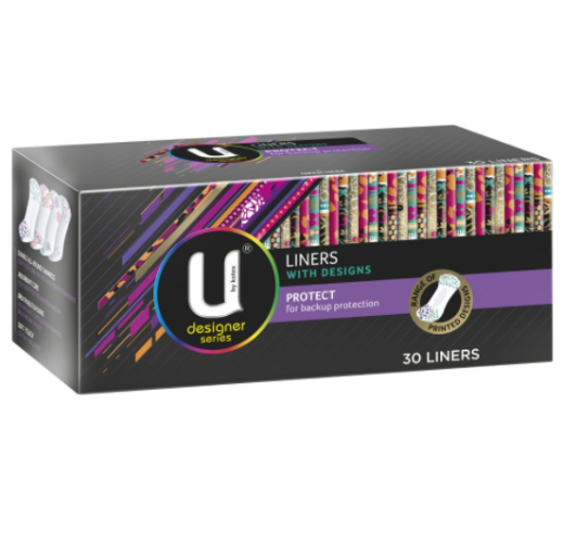 U by Kotex Protect Liners With Designs 30pk