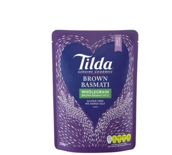 Tilda Brown Steamed Basmati Rice 250g