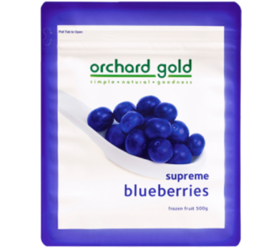 Orchard Gold Frozen Blueberries 500g