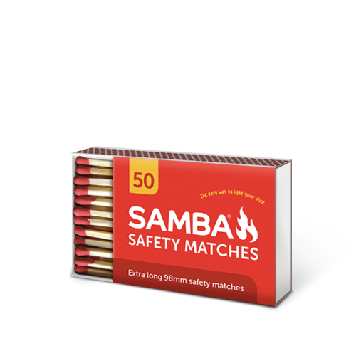 Samba Safety Matches BBQ 98mm 50pack