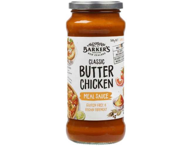 Barkers Classic Butter Chicken Meal Sauce 500g