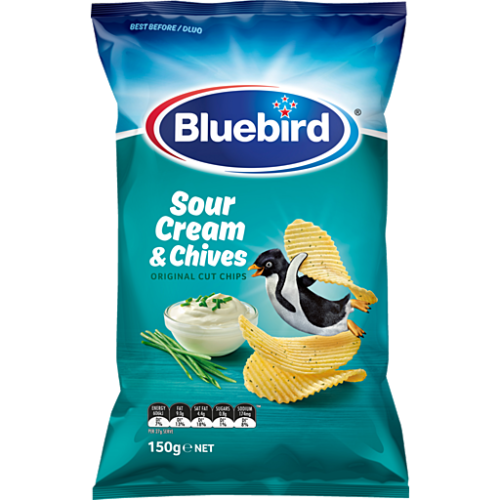Bluebird Original Cut Sour Cream & Chives 150g