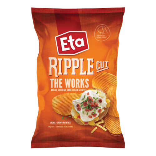 Eta Ripples The Works Potato Chips 150g