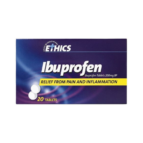 Ethics Ibuprofen Tablets 200mg Box 20
