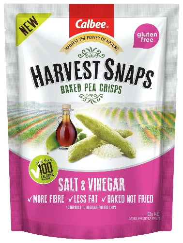 Harvest Snaps Salt & Vinegar Baked Pea Crisps 120g
