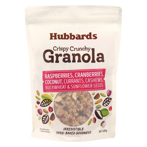 Hubbards Raspberry, Cranberry & Coconut Granola 400g