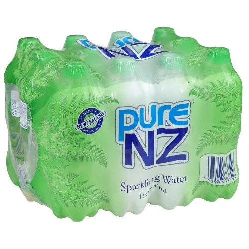 Pure NZ Sparkling Water 600ml 12pk