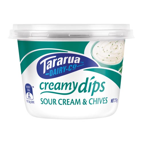 Tararua Sour Cream & Chives Dip 250g