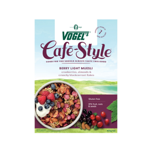 Vogels Cafe Style Toasted Berry GF Muesli 400g
