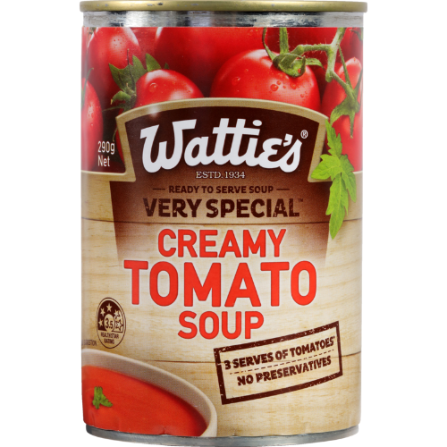 Watties Very Special Creamy Tomato Tinned Soup 535g