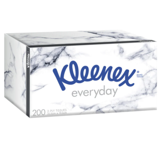 Kleenex Everyday White Facial Tissues 2ply 200pk