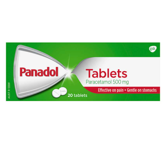 Panadol Paracetamol 500mg Tablets 20pk