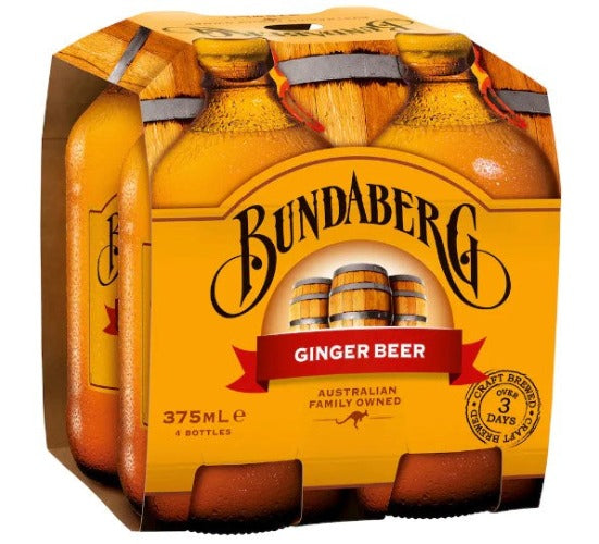 Bundaberg Ginger Beer 375ml 4pk