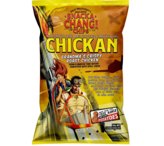 Snacka Changi Fried Chicken Potato Chips 150g