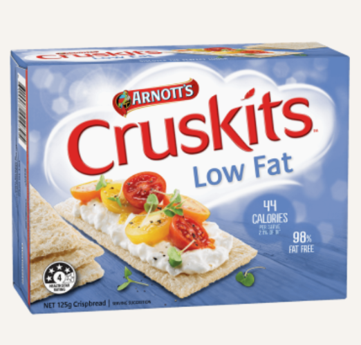 Arnotts Cruskits Low Fat Crispbread 125g