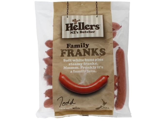 Hellers Family Franks Sausages 1kg