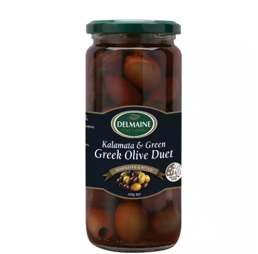 Delmaine Kalamata & Green Greek Olive Duet 470g
