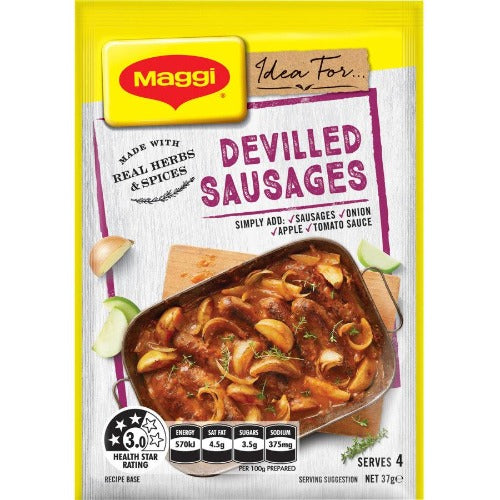 Maggi Devilled Sausages Recipe Base 37g
