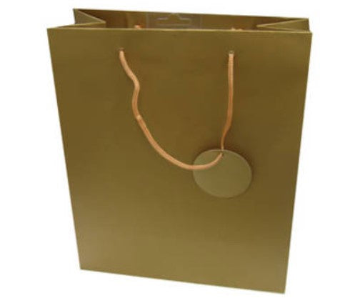 Giftbag Large Solid Colour Gold