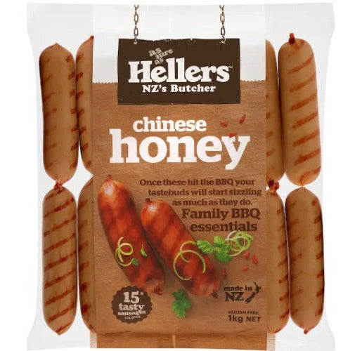 Hellers Chinese Honey Sausages 1kg