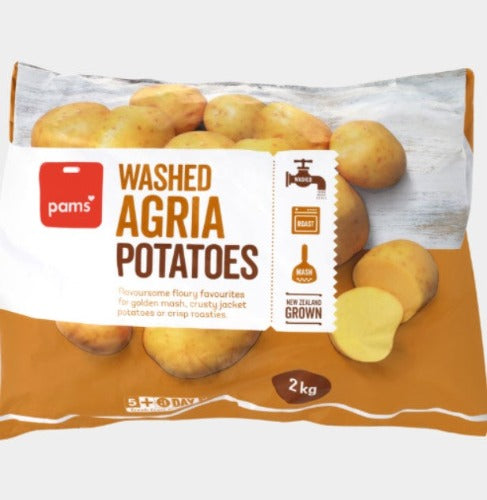 Pams Washed Agria Potatoes 2kg