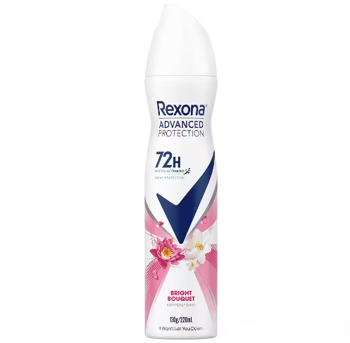 Rexona Womens Advanced Protection Bright Bouquet Antiperspirant Aerosol 220ml
