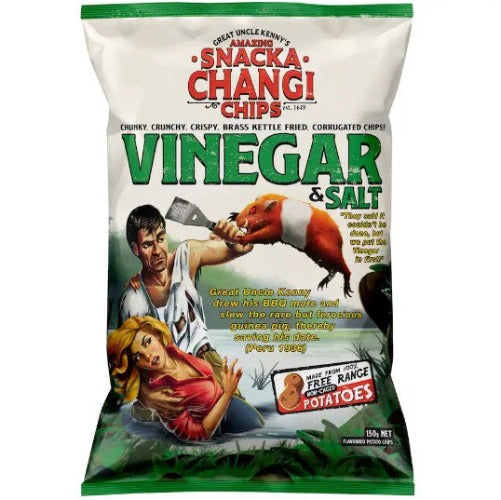 Snacka Changi Vinegar & Salt Potato Chips 150g