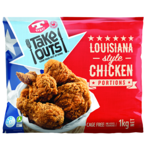 Tegel Take Outs Louisiana Style Chicken Portions 1kg