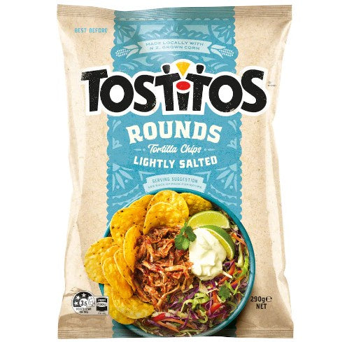 Tostitos Rounds Lightly Salted Tortilla Chips 290g
