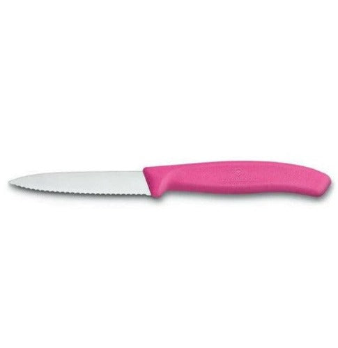 Victorinox Serrated Pink Vegetable Knife 10cm