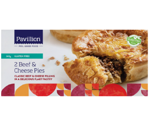 Pavillion GF Beef & Cheese Pies 2pk