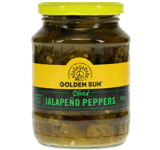 Golden Sun Sliced Jalapeno Peppers 360g