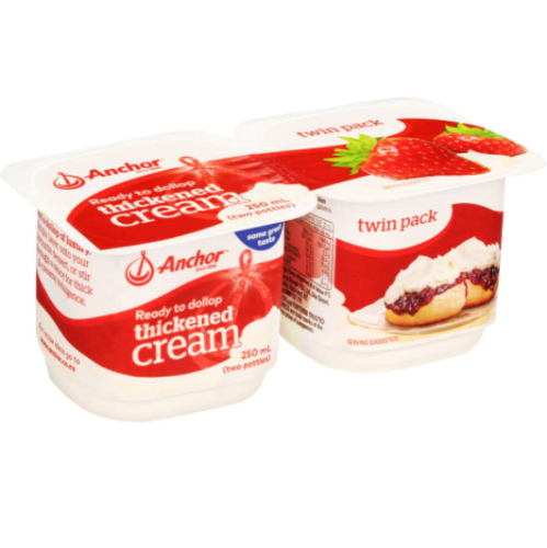 Anchor Thickened Cream 2pk 250ml