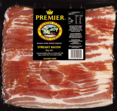 Premier Streaky Bacon 1kg