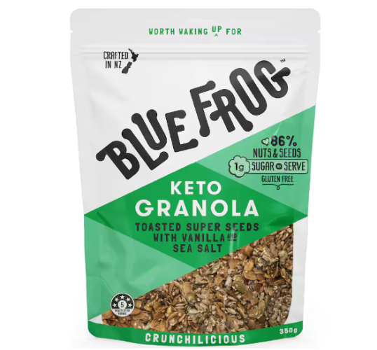 Blue Frog Toasted Super Seeds and Vanilla Keto Granola 350g