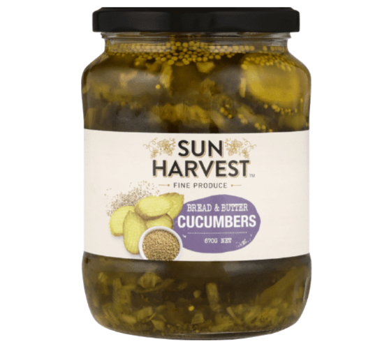 Sun Harvest Bread & Butter Cucumbers 670g