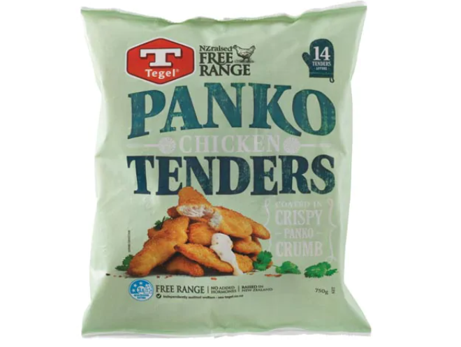 Tegel Frozen Free Range Panko Chicken Tenders 1kg