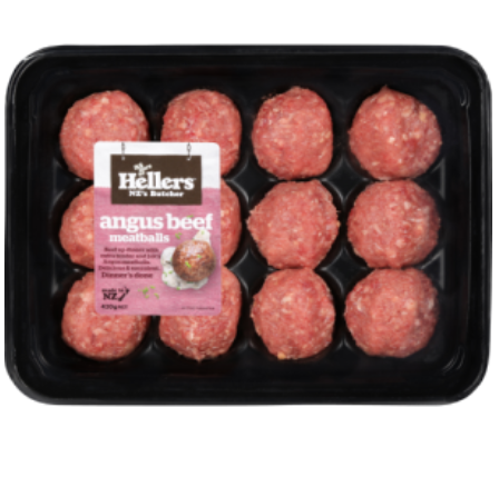 Hellers Angus Beef Meatballs 360g