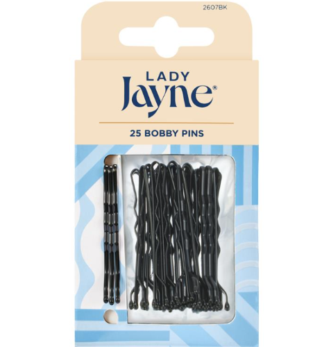 Lady Jayne 2607BK Bobby Pins Black 25pk