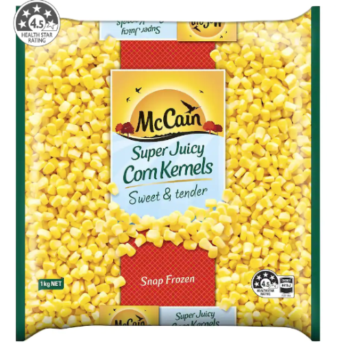 McCain Frozen Corn Kernels 1kg