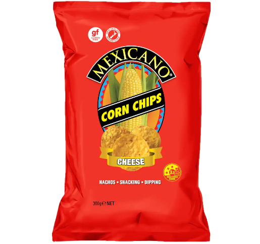 Mexicano Cheese Corn Chips 300g