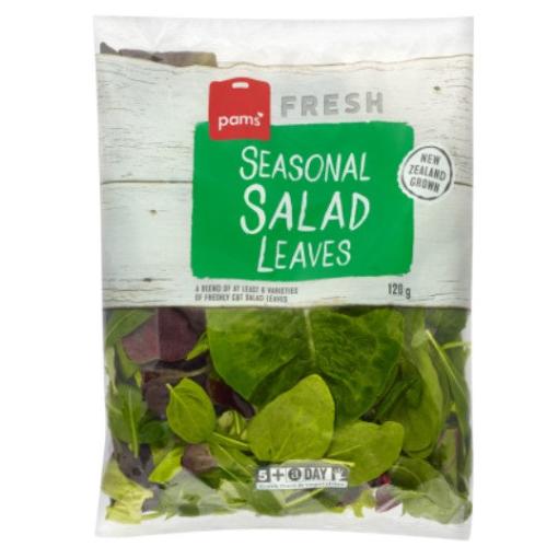 Pams Fresh Seasonal Salad Leaves 120g