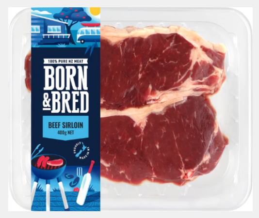 Neat Meat Born & Bred Sirloin Steak 360g