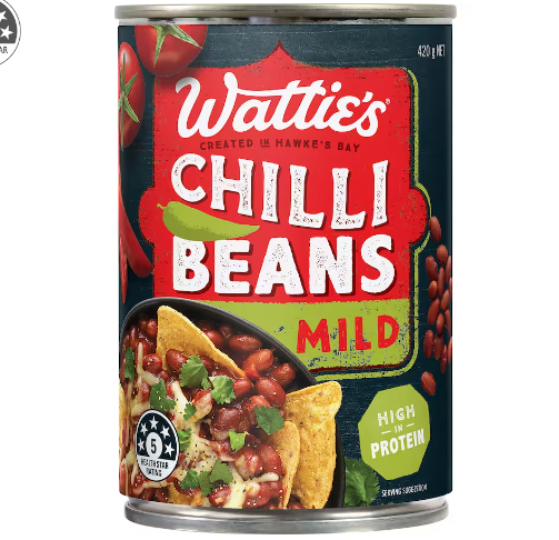 Watties Mild Chilli Beans 420g