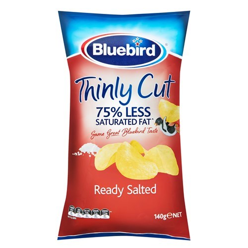 Bluebird Thinly Cut Ready Salted 140g