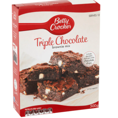 Betty Crocker Triple Chocolate Brownie Mix 500g