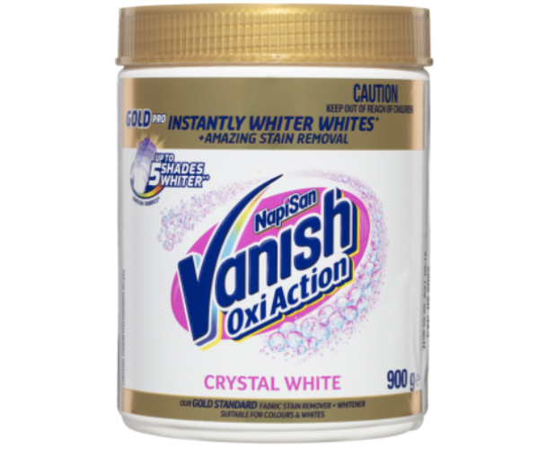 Vanish Napisan Gold Pro OxiAction Crystal White Fabric Stain Remover 900g